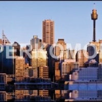 Кухонный стеклянный фартук небоскребы