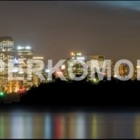 Стеклянный фартук город ночью