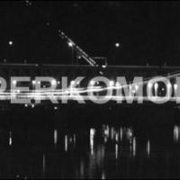 Стеклянный фартук черно-белый город