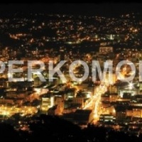 фартук на кухню ночной город