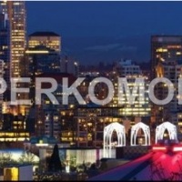 Стеклянный фартук ночной город