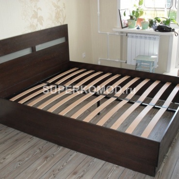 Кровать темный шоколад, 2-х спальная