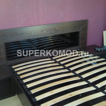 Кровать двуспальная венге