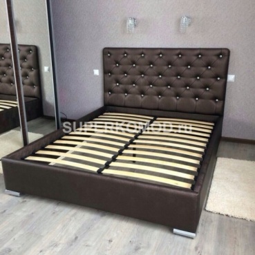 Темно-коричневая кровать на заказ