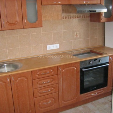 Кухня коричневая