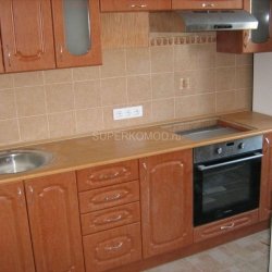 Кухня коричневая