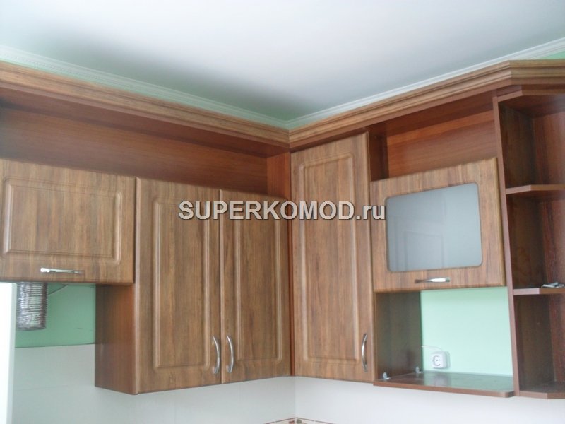 Кухня темная угловая