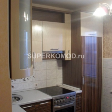 Кухня со встроенным холодильником