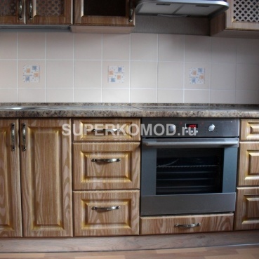 Кухня патина золото