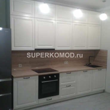 Прямая кухня в современном стиле