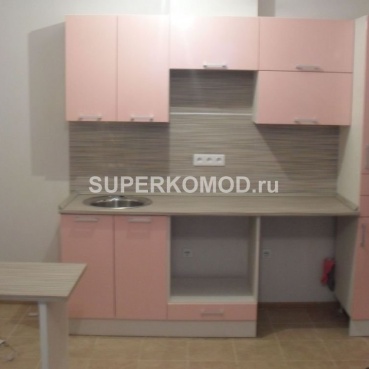 Светло-розовая кухня Светло-розовая кухня