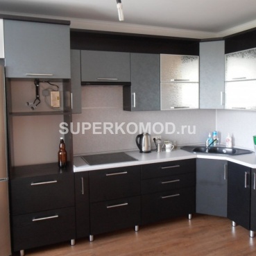 Кухня черный с золотом в барнауле под заказ