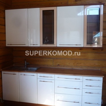 минималистичная кухня для дачи на заказ