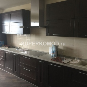 современная прямая кухня