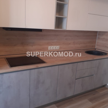 Прямая кухня в лофт стиле