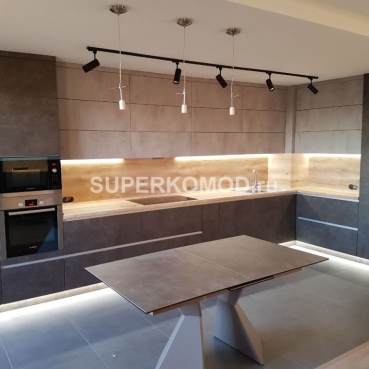 Угловая современная кухня заказать недорого