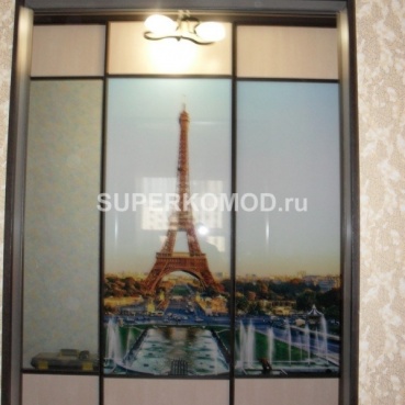шкаф купе с эйфелевой башней на заказ