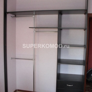 заполнение шкафа купе без дверей