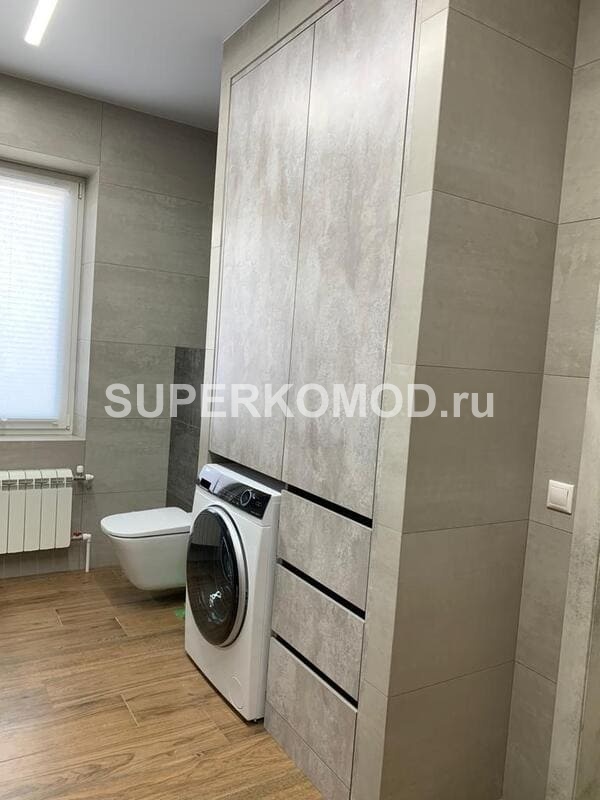 Большая ванная в натуральных оттенках