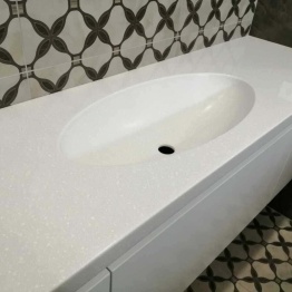 Интегрированная раковина в ванную