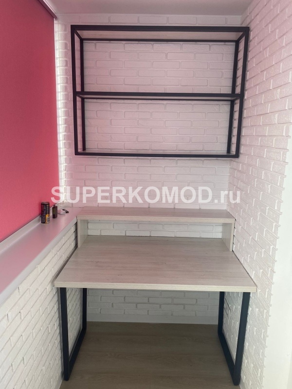 Серый шкаф на балкон