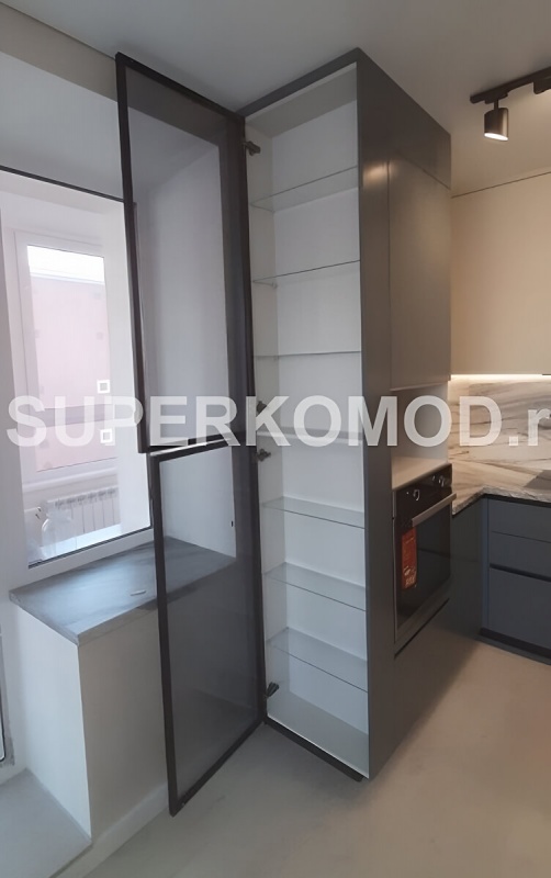 Угловая кухня на заказ в современном стиле матовая недорого