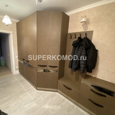 Современная прихожая темная