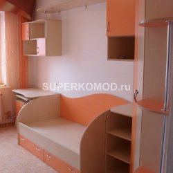 мебель для детской комнаты в оранжевом цвете