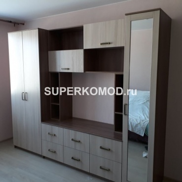 Шкаф стенка кремовая