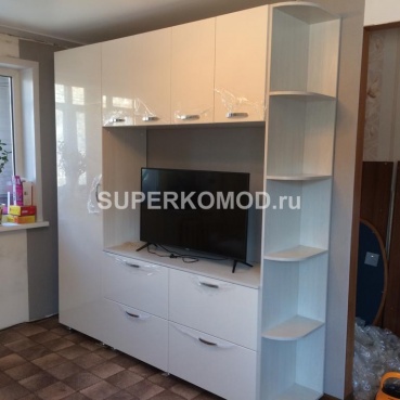 Белый шкаф для гостиной