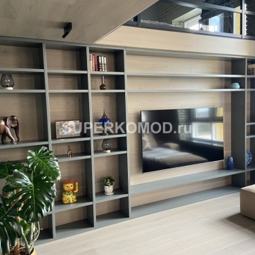 Стеллаж эмалевый в гостиную