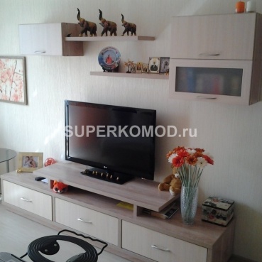 тв тумба с навесными шкафами
